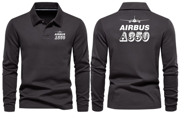 AIRBUS A350 LONG SLEEVE POLO